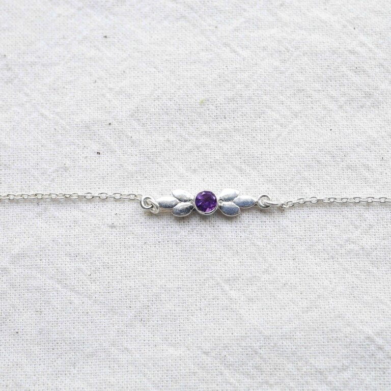 Amethyst Bracelet - Élégance