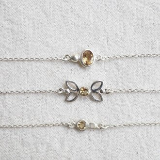 Bracelet Citrine - Élégance