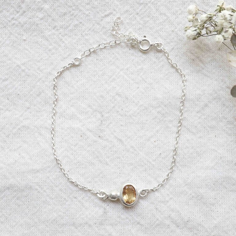 Bracelet Citrine - Élégance