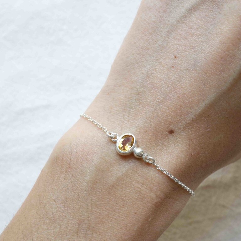 Bracelet Citrine - Élégance