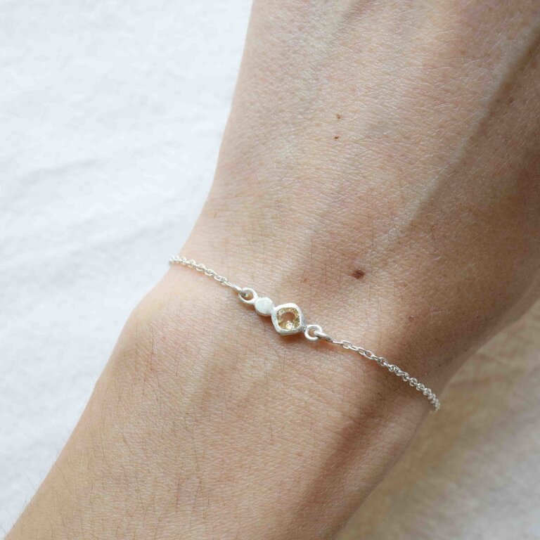 Bracelet Citrine - Élégance