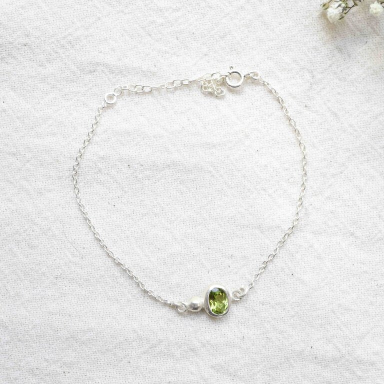 Bracelet Péridot - Élégance