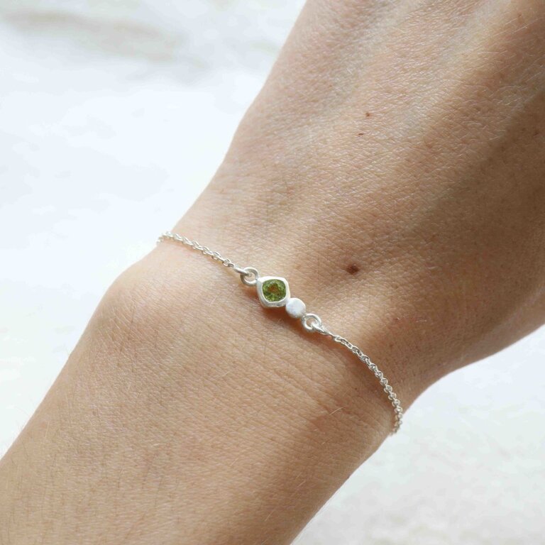 Bracelet Péridot - Élégance