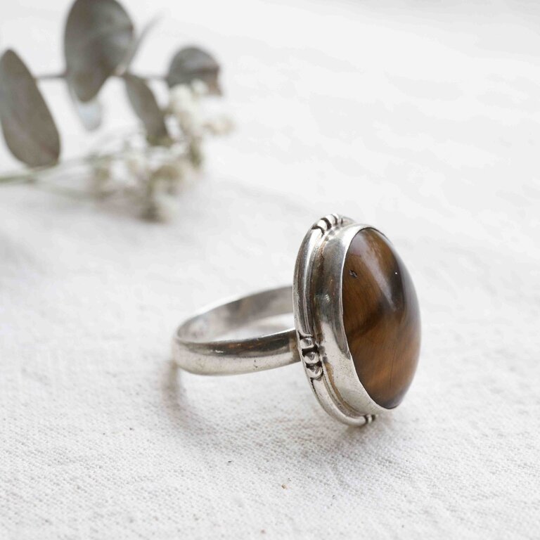 Bague Oeil de tigre - Cascade