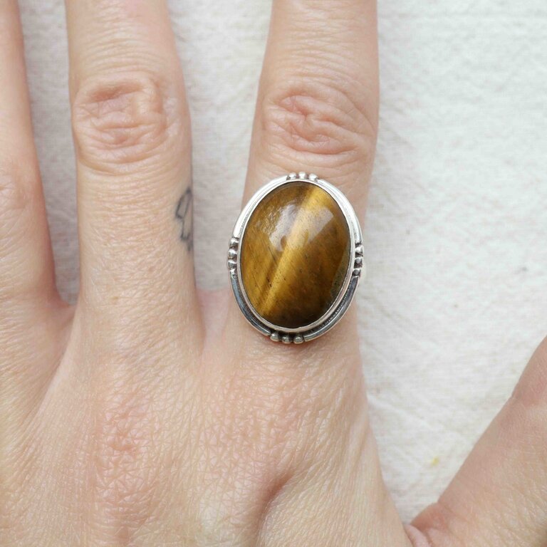Tiger Eye Ring - Cascade