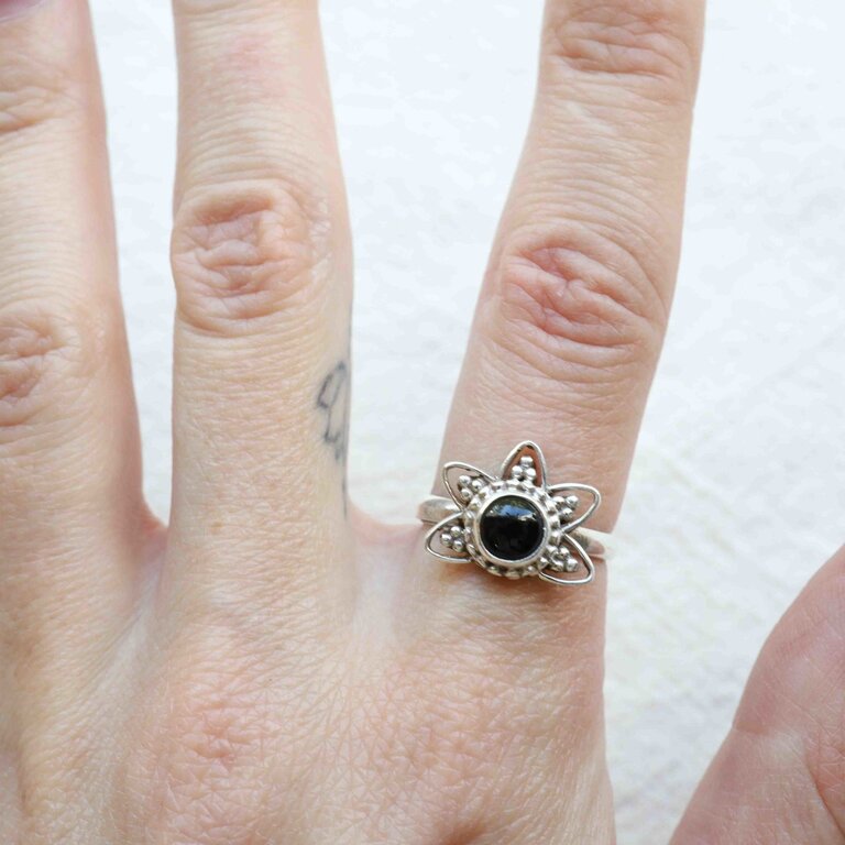 Bague Onyx - Lotus
