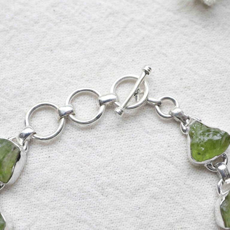 Bracelet Péridot - Brut