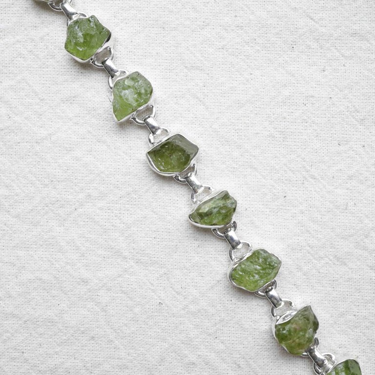 Bracelet Péridot - Brut