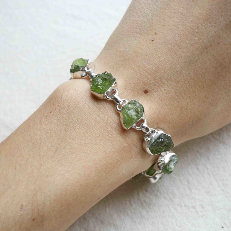 Peridot Bracelet - Brut
