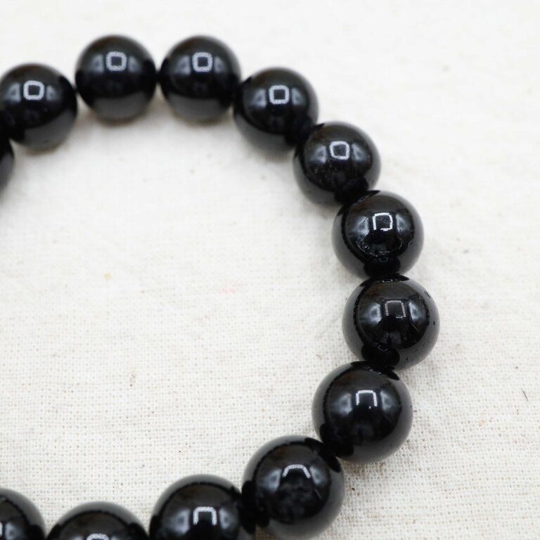 Bracelet Tourmaline noire - Billes