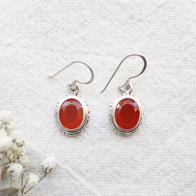 Boucles d'oreilles Cornaline - Freyja