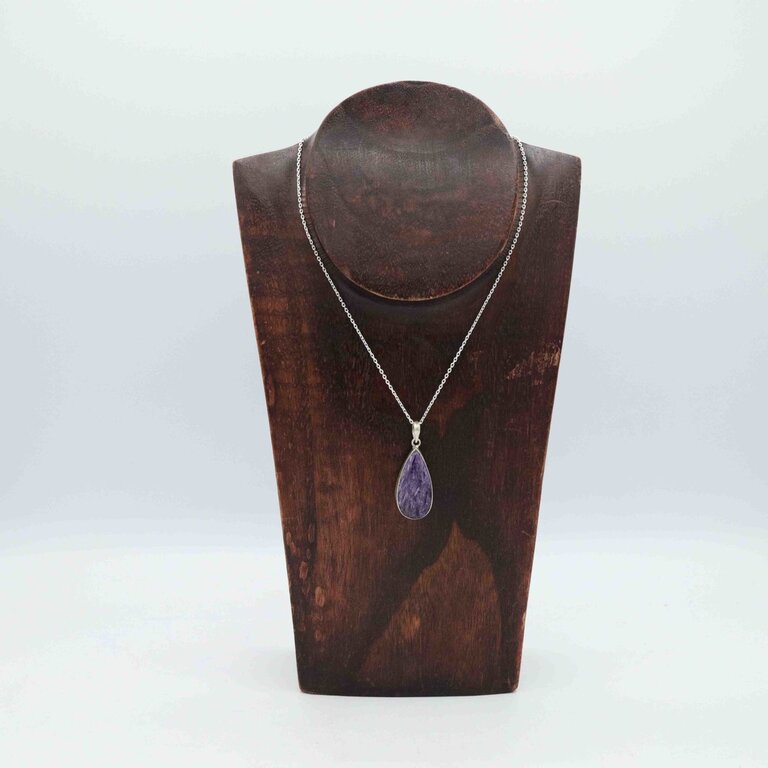 Pendentif Charoïte - Goutte