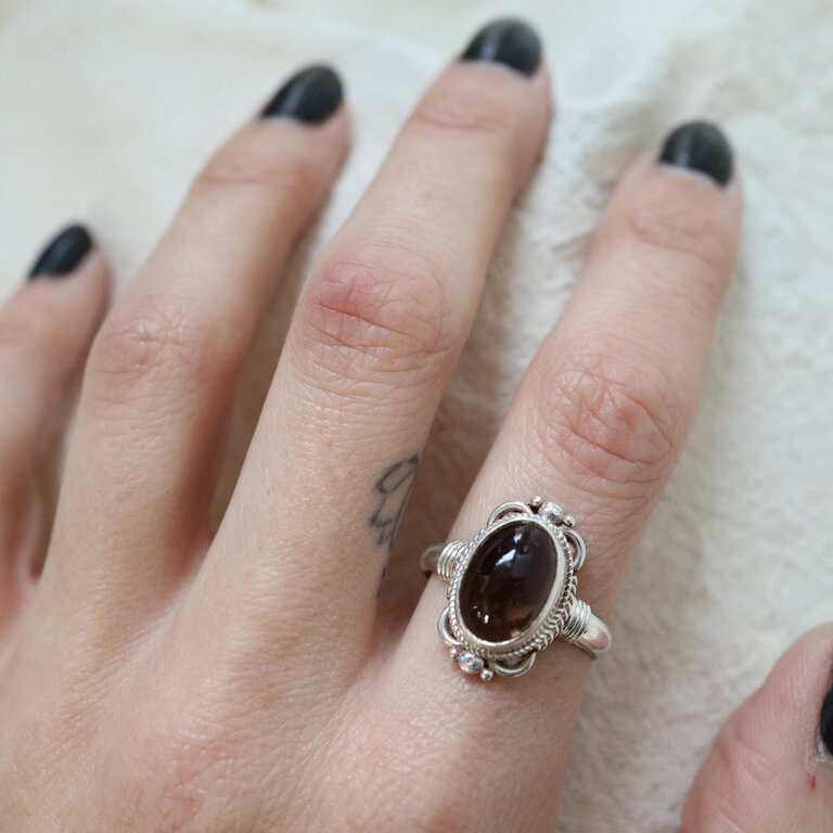 Smoky Quartz ring - Jasmine