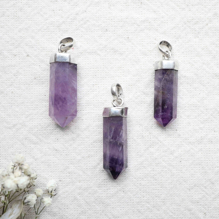 Pendentif Améthyste - Pointe