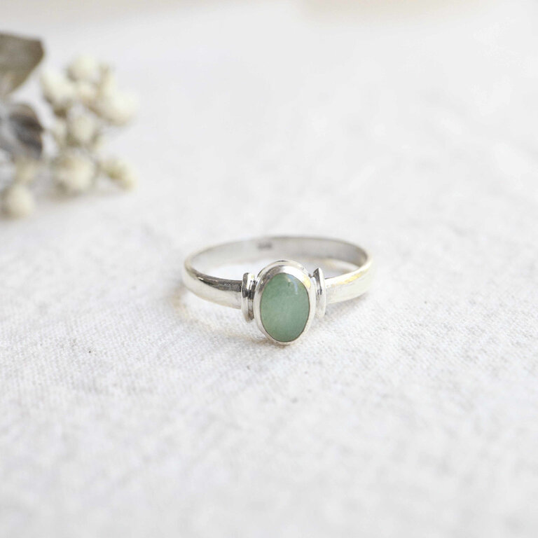 Green Aventurine Ring - Myosotis