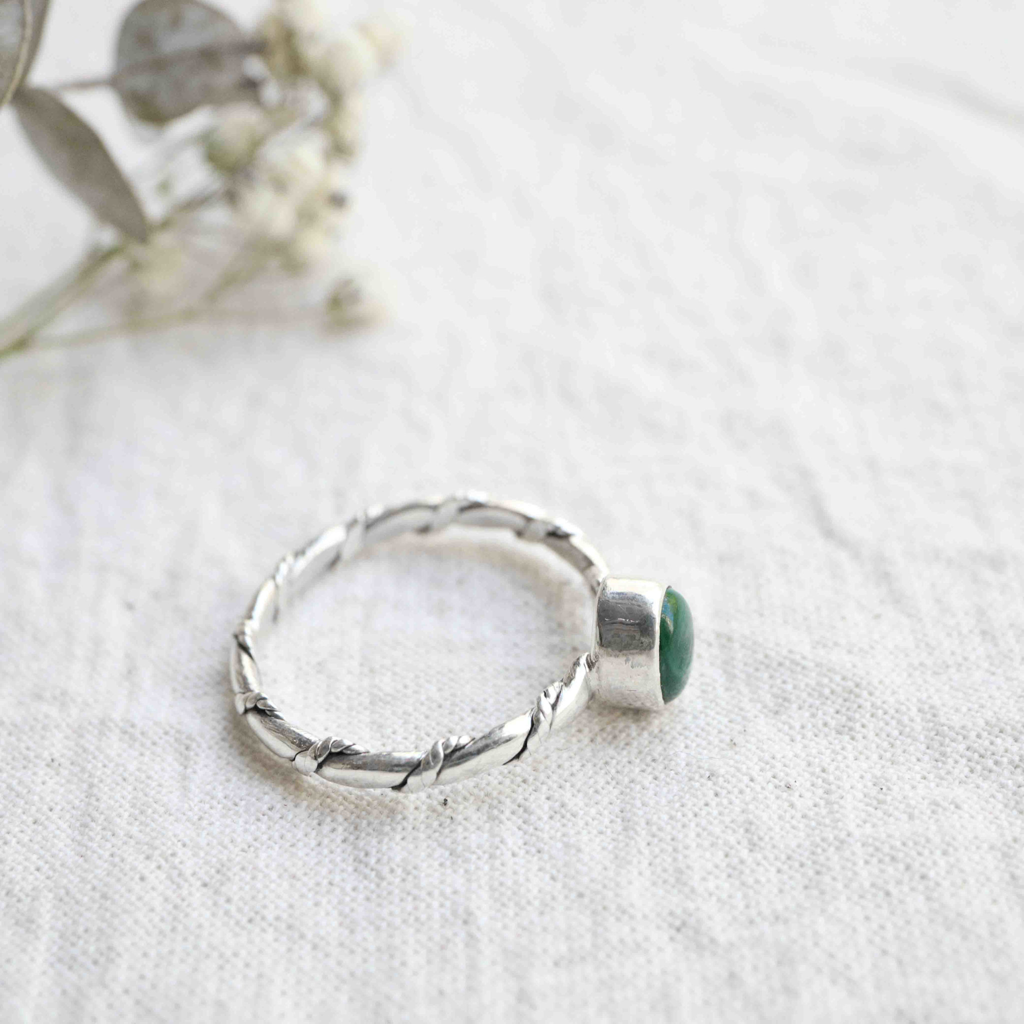 Malachite Ring - Torsade