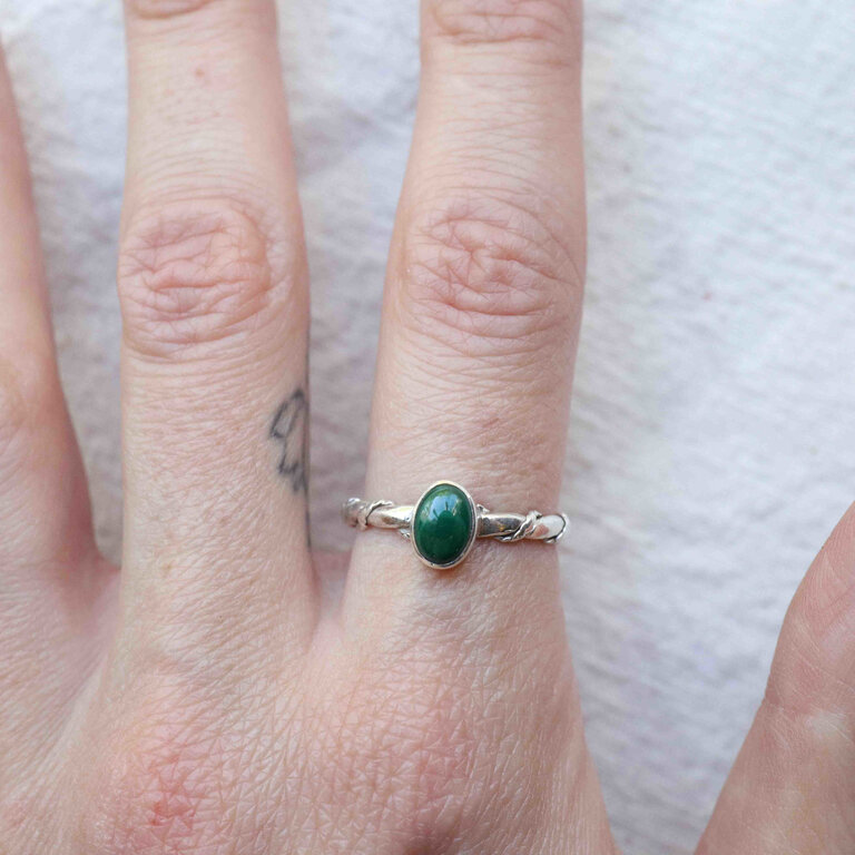 Malachite Ring - Torsade