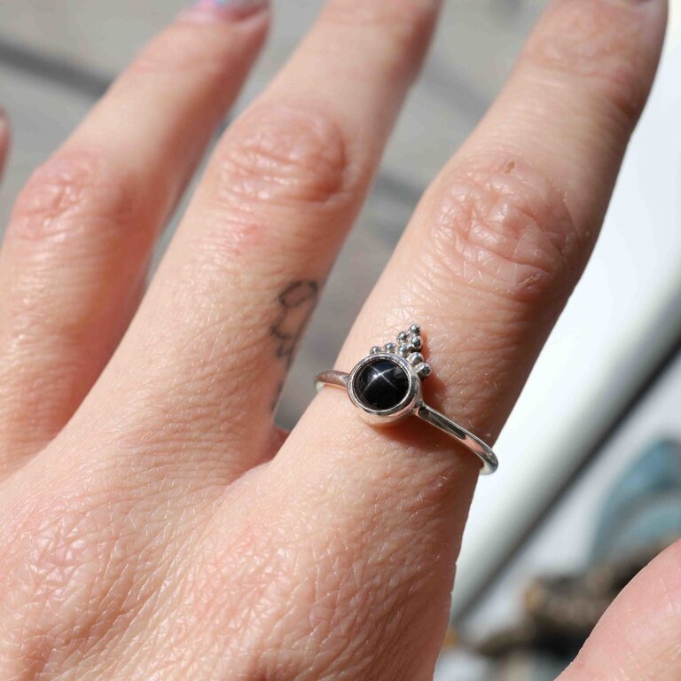Bague Diopside étoilé - Daisy