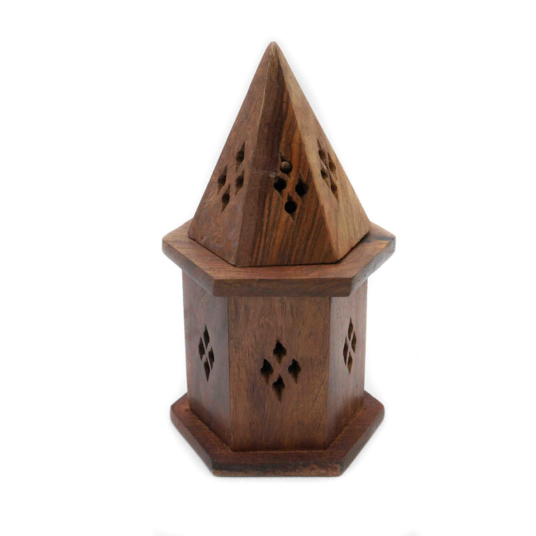 Porte-encens en bois - Cônes