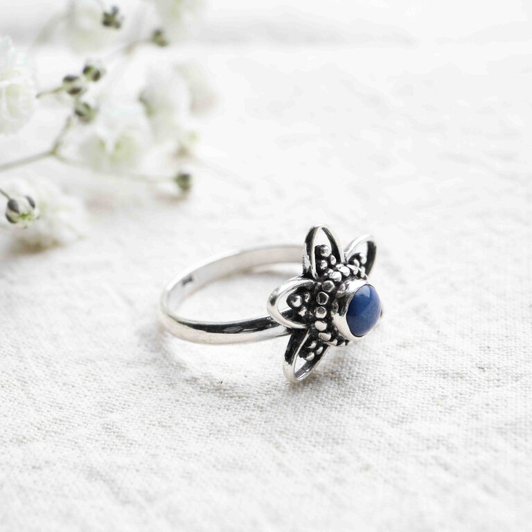 Bague Lapis lazuli - Lotus