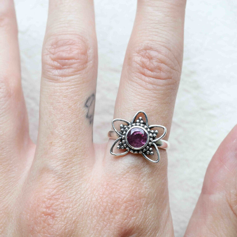 Bague Rubis - Lotus