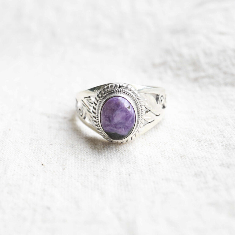 Charoite Ring - Balsa