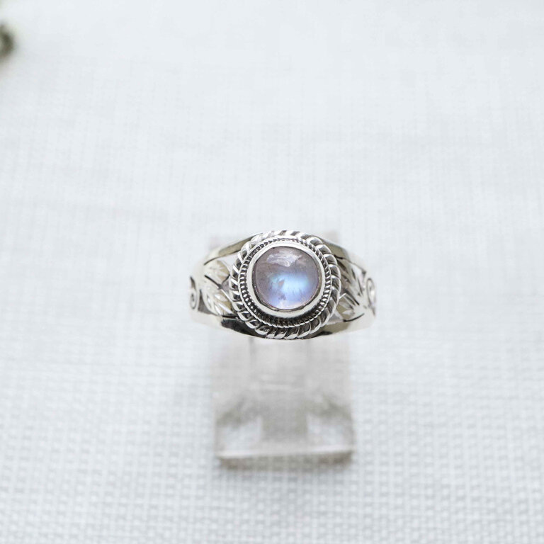Rainbow moonstone ring - Balsa
