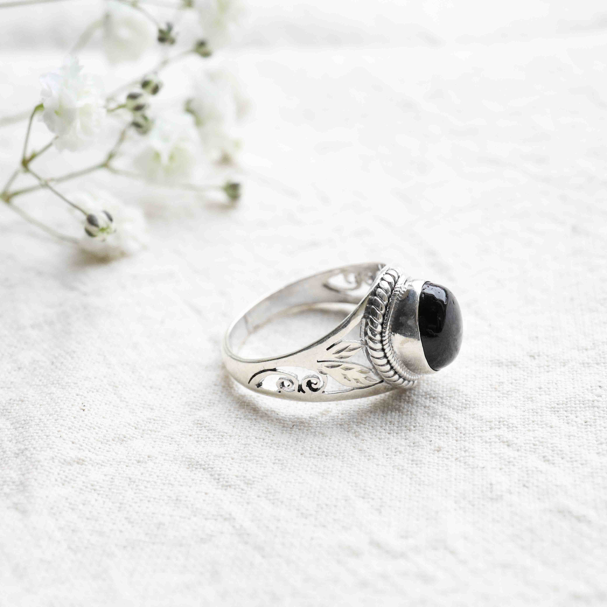 Black Tourmaline Ring - Balsa