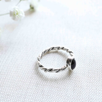 Bague Onyx - Torsade