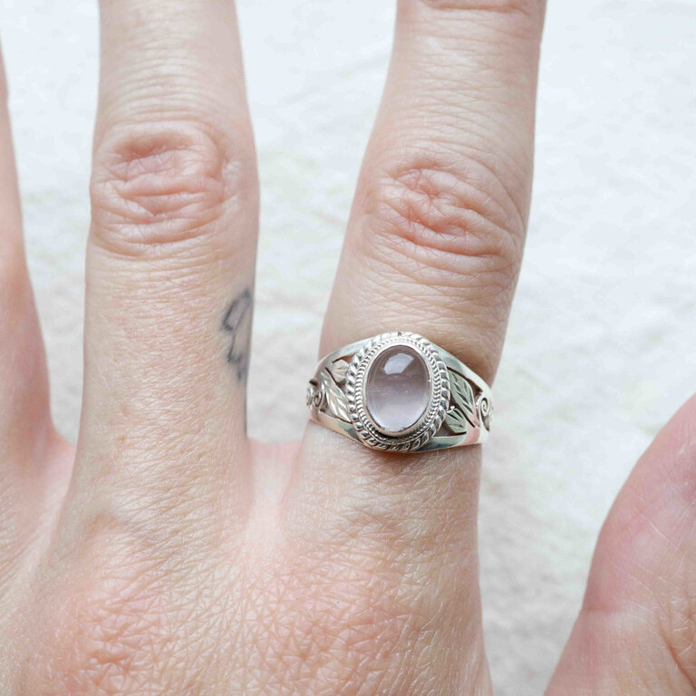 Rose Quartz Ring - Balsa
