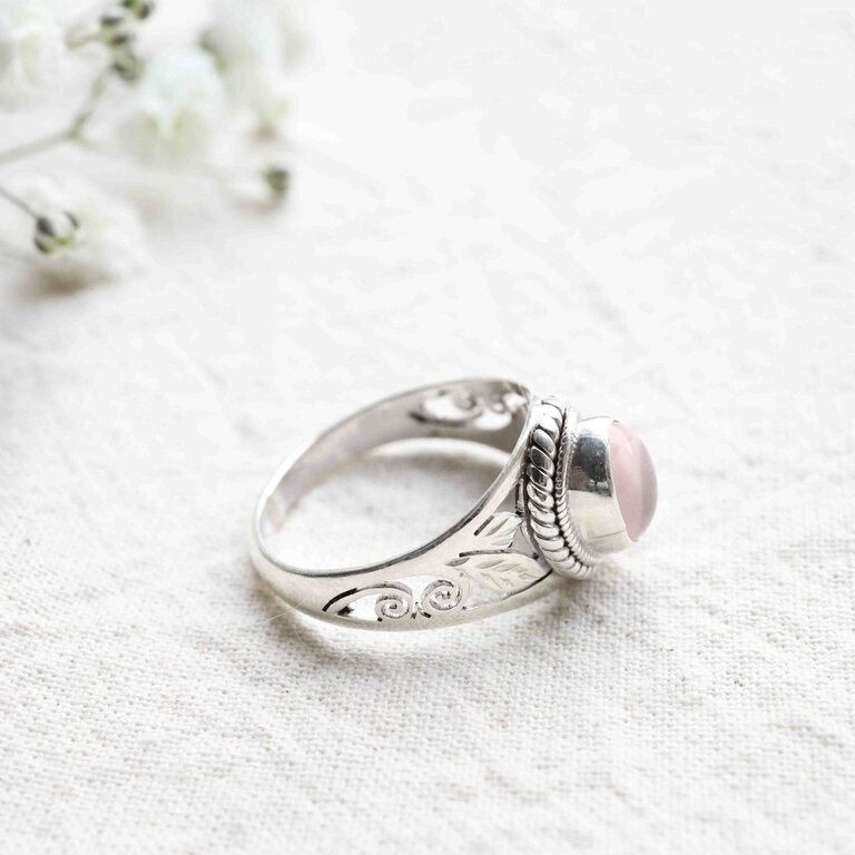 Rose Quartz Ring - Balsa