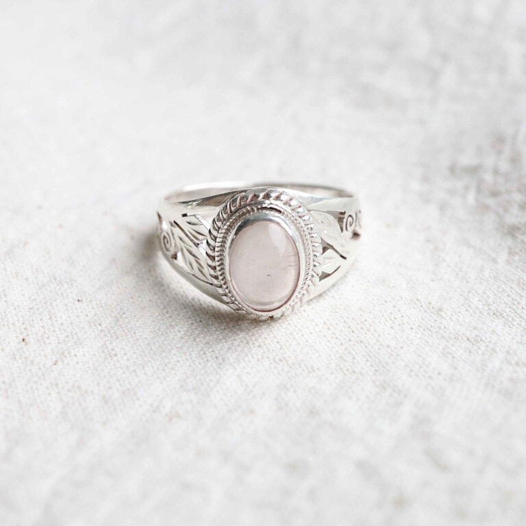 Rose Quartz Ring - Balsa