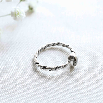 Bague Pyrite - Torsade