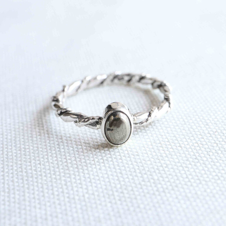Pyrite Ring - Torsade