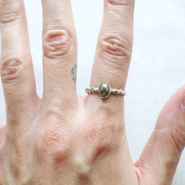 Pyrite Ring - Torsade