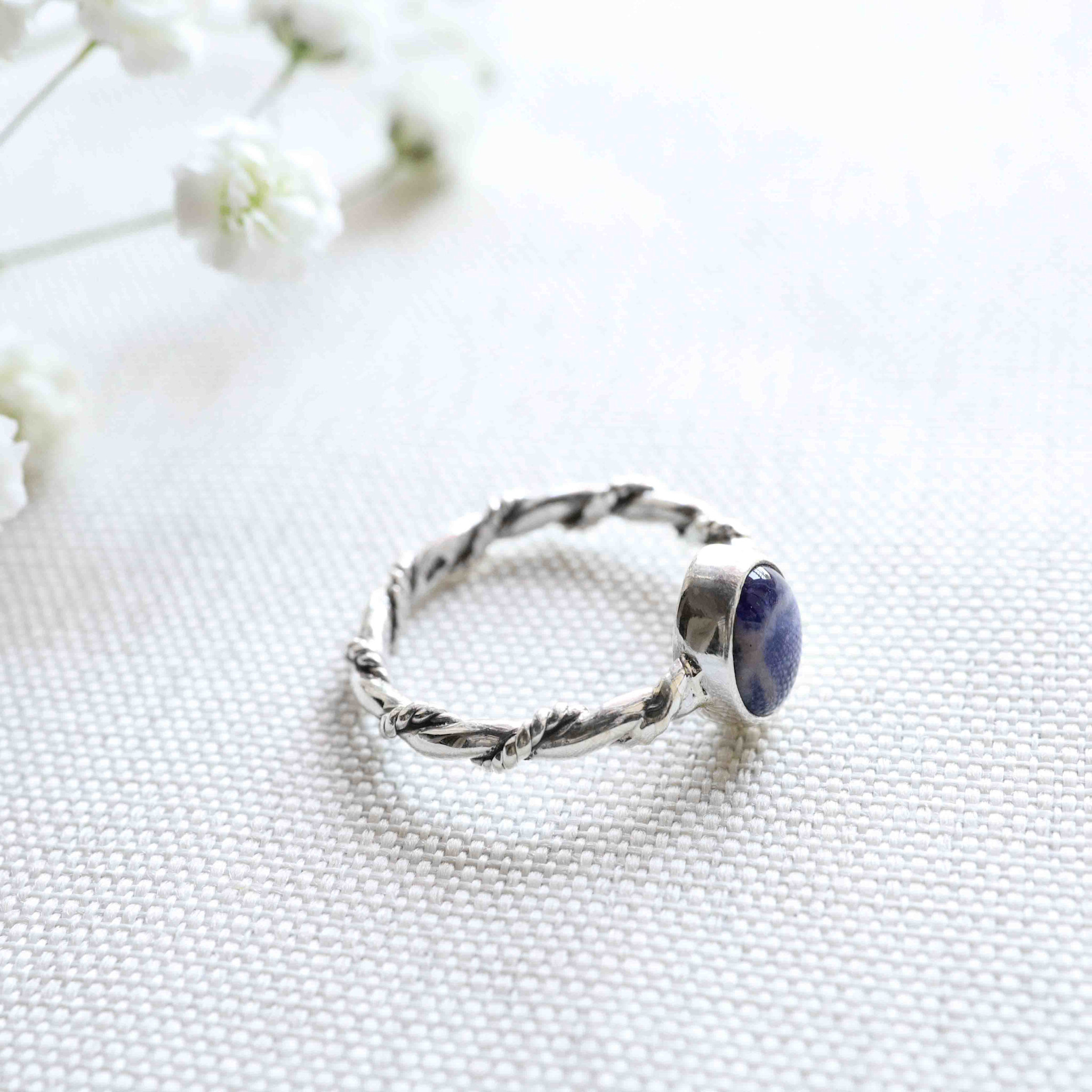 Sodalite Ring - Torsade
