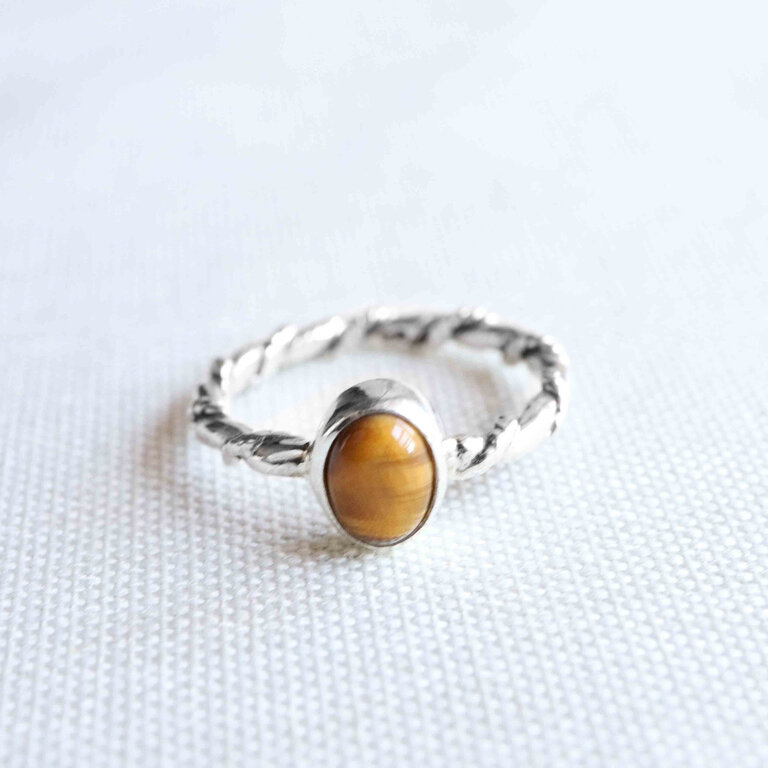 Tiger Eye Ring - Torsade