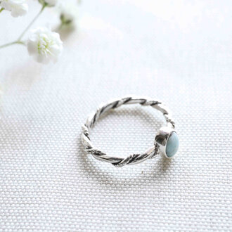 Larimar Ring - Torsade