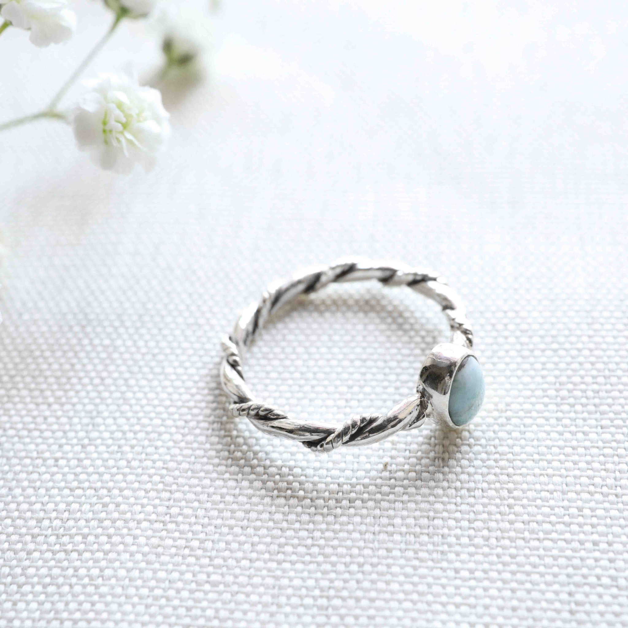 Larimar Ring - Torsade