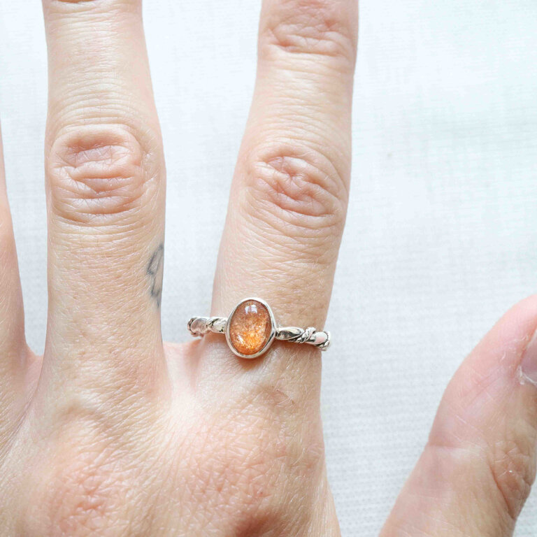 Sunstone Ring - Torsade
