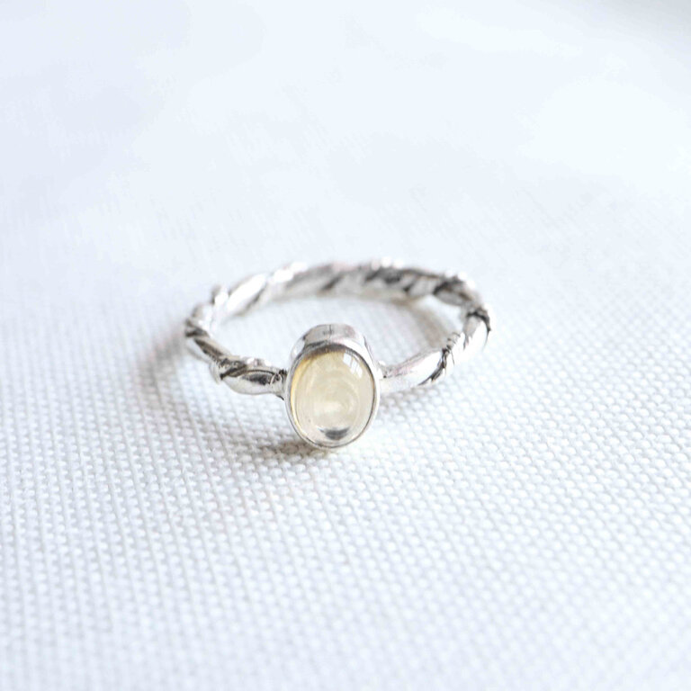 Bague Citrine - Torsade