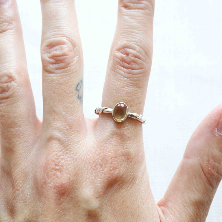 Bague Citrine - Torsade