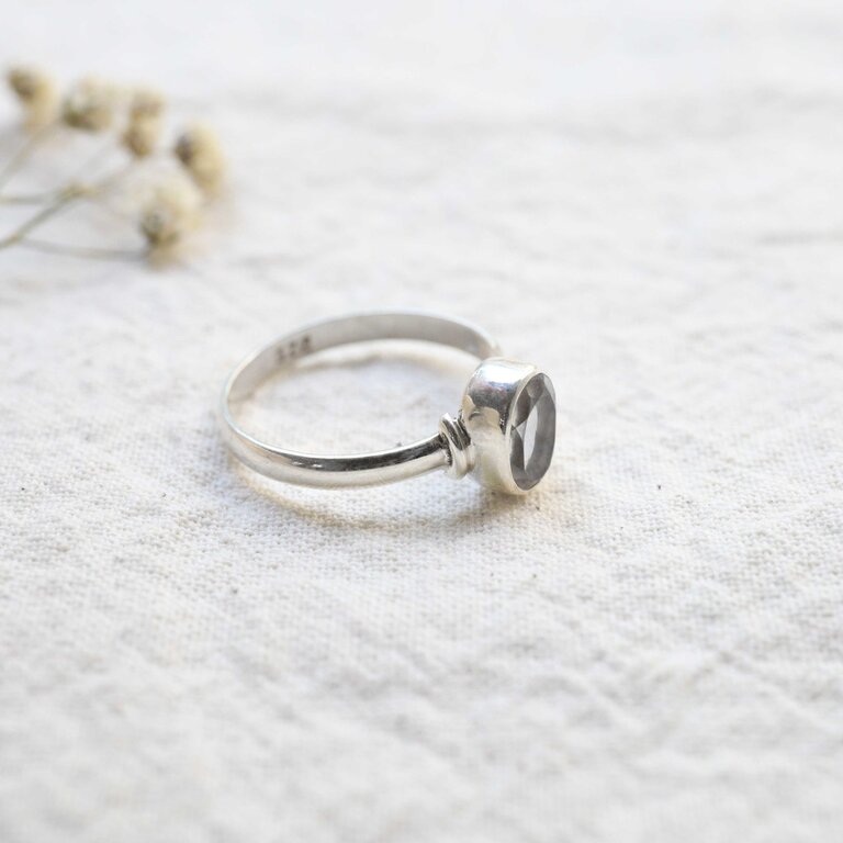 Clear Quartz Ring - Myosotis