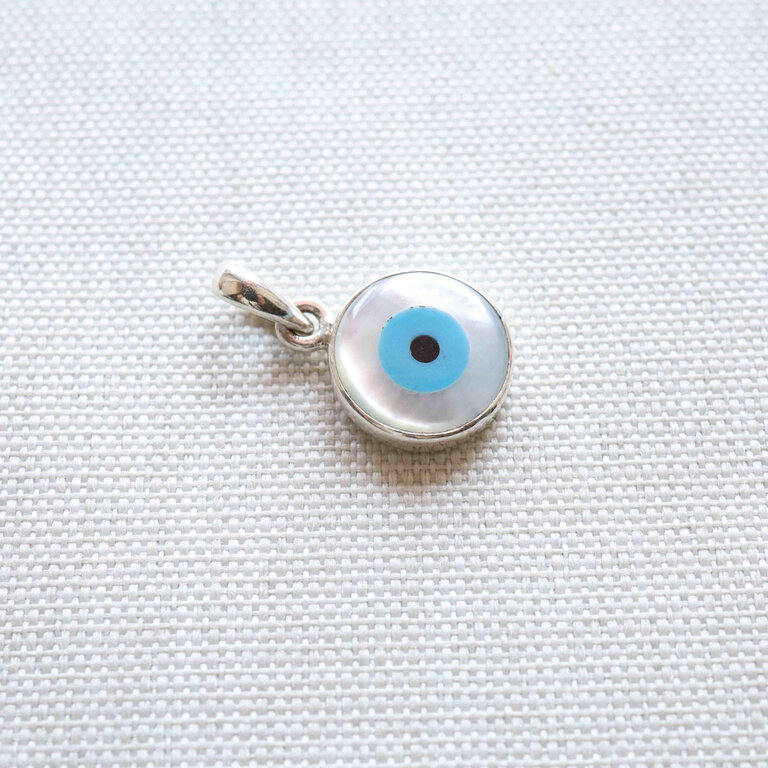 Nacre Pendant - Evil eye