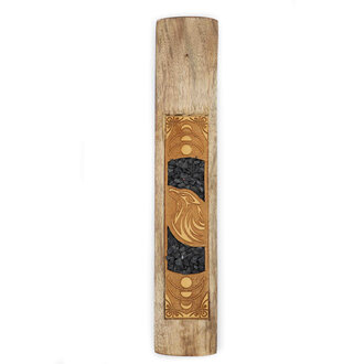 Porte-encens bois - Loup Onyx