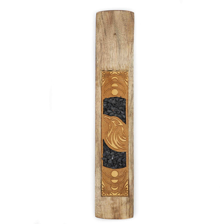 Porte-encens bois - Loup Onyx