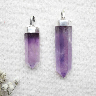 Amethyst Pendant, A Grade - Pointe