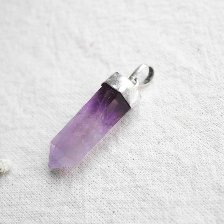 Amethyst Pendant, A Grade - Pointe