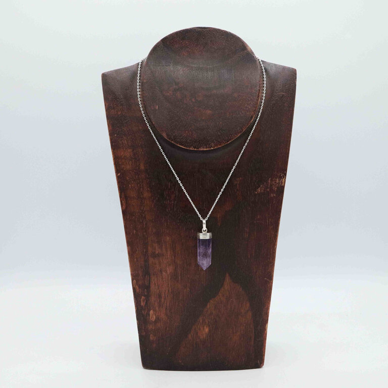Pendentif Améthyste, grade A - Pointe