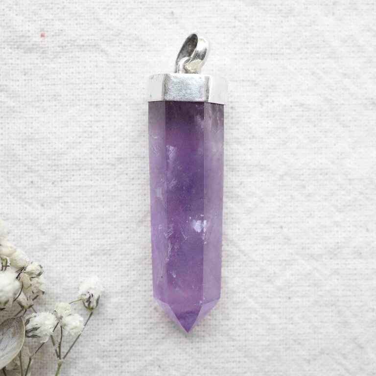Amethyst Pendant, A Grade - Pointe